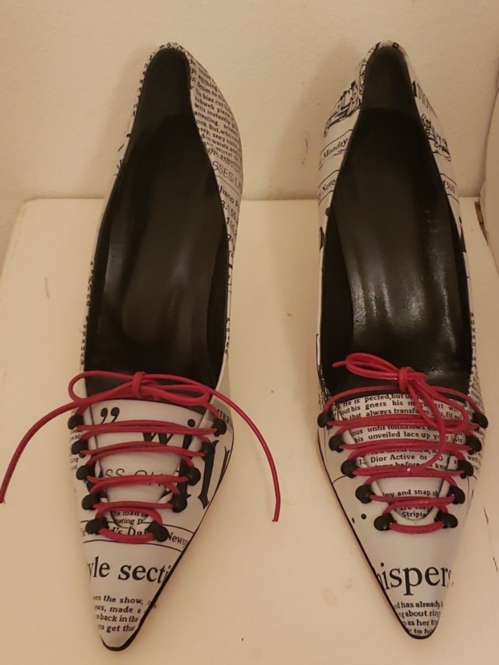 RARE John Galliano Newspaper 🗞️ Heels